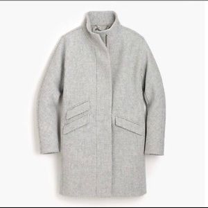 NWT J Crew Cocoon Coat Italian Stadium-Cloth Wool